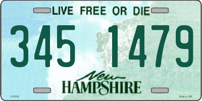 NH license plate 3451479