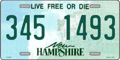 NH license plate 3451493