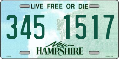 NH license plate 3451517