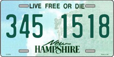 NH license plate 3451518