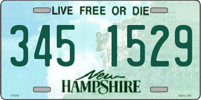 NH license plate 3451529