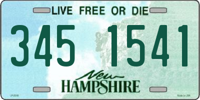 NH license plate 3451541