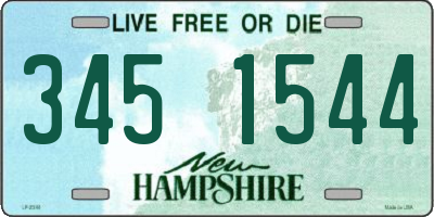 NH license plate 3451544