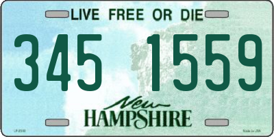 NH license plate 3451559