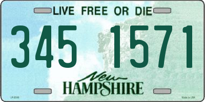 NH license plate 3451571