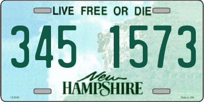 NH license plate 3451573