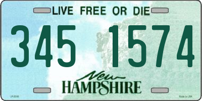 NH license plate 3451574
