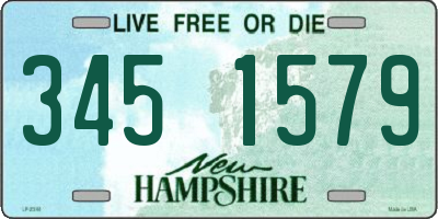NH license plate 3451579