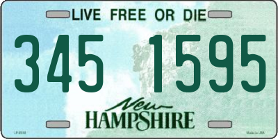NH license plate 3451595