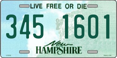 NH license plate 3451601