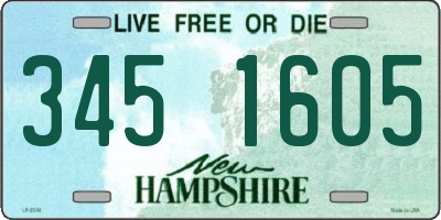 NH license plate 3451605