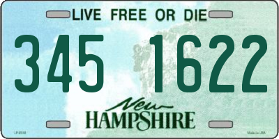 NH license plate 3451622