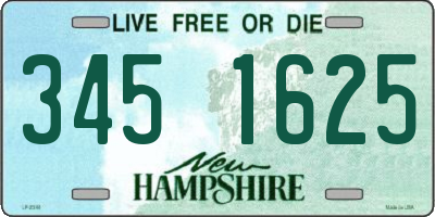 NH license plate 3451625