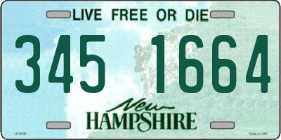 NH license plate 3451664