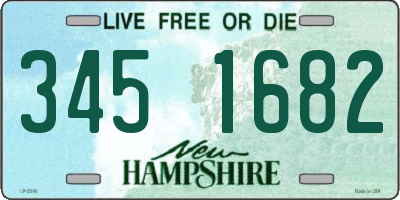 NH license plate 3451682