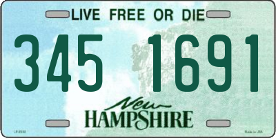 NH license plate 3451691
