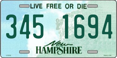 NH license plate 3451694
