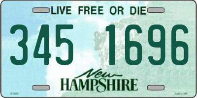 NH license plate 3451696
