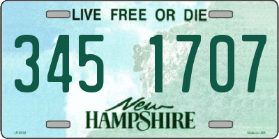 NH license plate 3451707