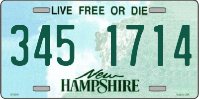 NH license plate 3451714