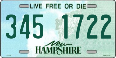 NH license plate 3451722