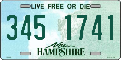 NH license plate 3451741