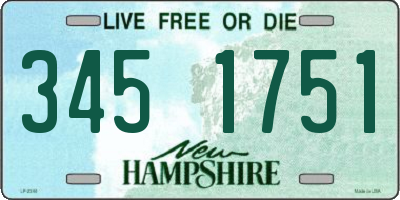 NH license plate 3451751