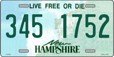 NH license plate 3451752