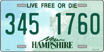 NH license plate 3451760
