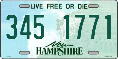 NH license plate 3451771