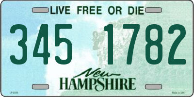 NH license plate 3451782