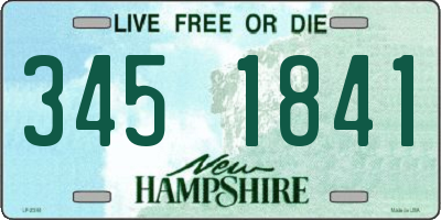 NH license plate 3451841