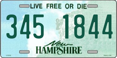 NH license plate 3451844