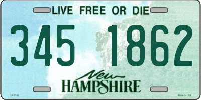 NH license plate 3451862