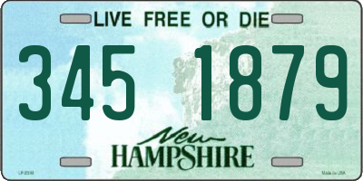 NH license plate 3451879