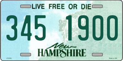 NH license plate 3451900