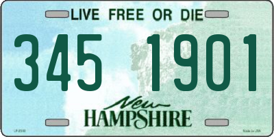 NH license plate 3451901
