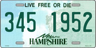 NH license plate 3451952