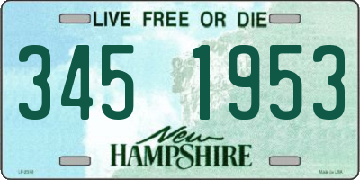 NH license plate 3451953