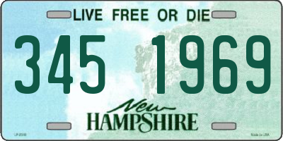 NH license plate 3451969