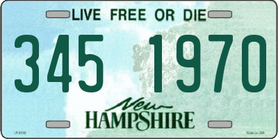 NH license plate 3451970