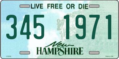 NH license plate 3451971