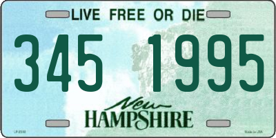 NH license plate 3451995
