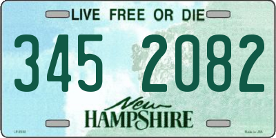 NH license plate 3452082