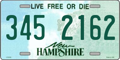 NH license plate 3452162