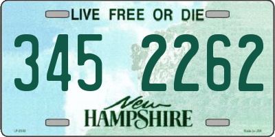 NH license plate 3452262
