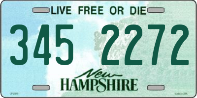 NH license plate 3452272