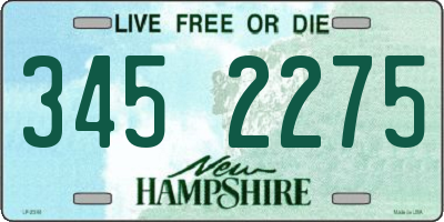 NH license plate 3452275