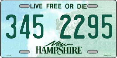 NH license plate 3452295