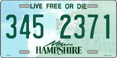 NH license plate 3452371